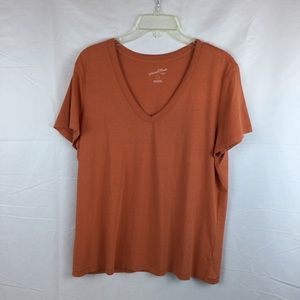 Universal Thread Goods Co. Basic V-Neck Short Sleeve T-shirt Size Large